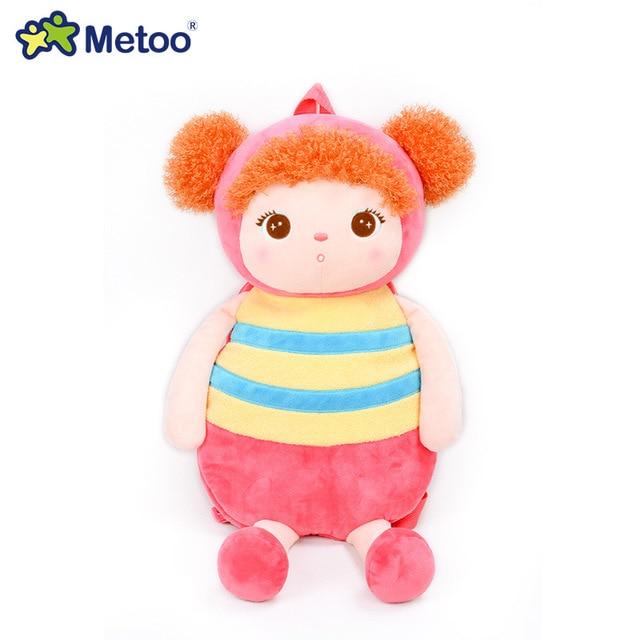 Cartoon School Bags Kids Doll Plush Toy Satchel Children Shoulder Bag for Kindergarten Angela Rabbit Girl Backpack Metoo Doll