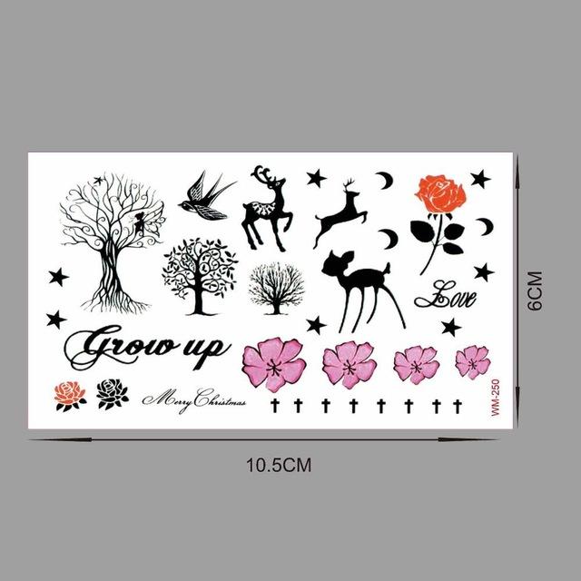 waterproof temporary tattoo tatoo henna fake flash tattoo stickers Taty tatto tatuagem tattoos tatuajes tree grows up SYA065