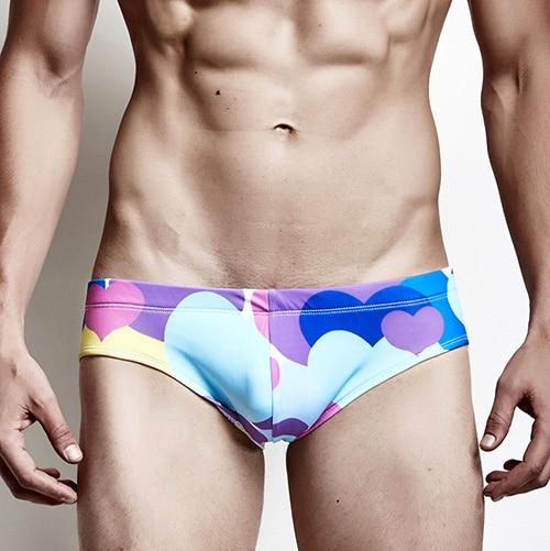 2017 New Beach Surfing Men's Swimwear Low Sexy Men's Swim Brief Sportive Beachwear Men Swimsuit Surf Sea Swimming Briefs E407