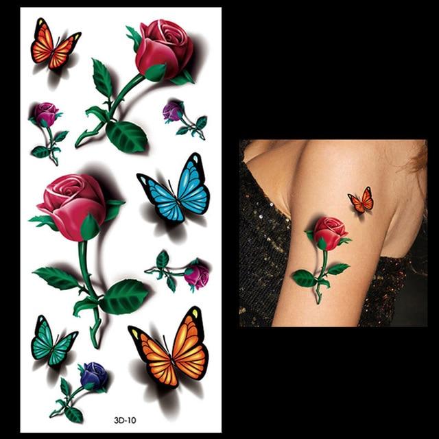 New 1PC Fashion Women Men Waterproof Temporary Tattoo Removable Simulation Vivid Body Art 3D-14 Scorpion Defiler Halloween