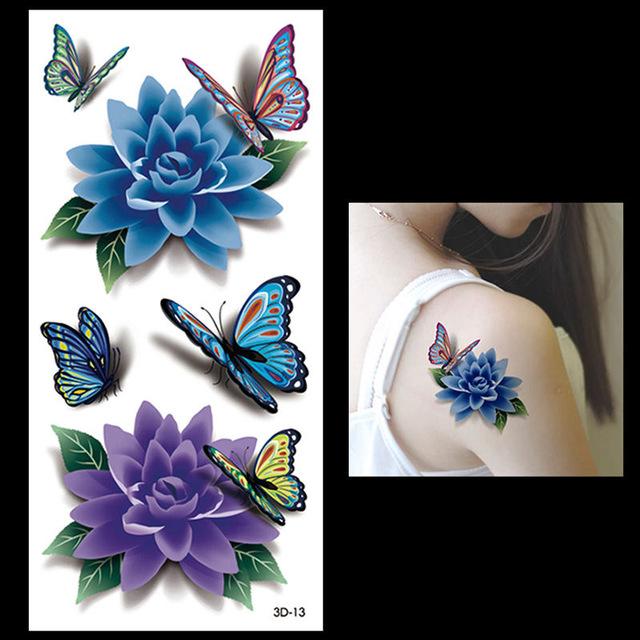 New 1PC Fashion Women Men Waterproof Temporary Tattoo Removable Simulation Vivid Body Art 3D-14 Scorpion Defiler Halloween