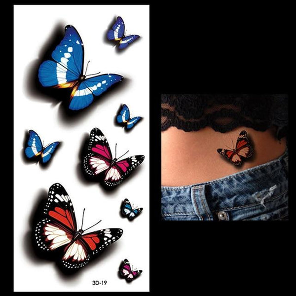 New 1PC Fashion Women Men Waterproof Temporary Tattoo Removable Simulation Vivid Body Art 3D-14 Scorpion Defiler Halloween