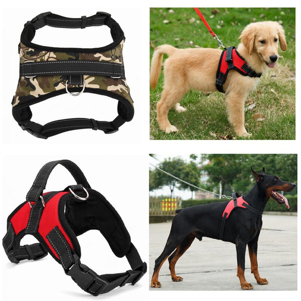 2017 New Heavy Duty Nylon Dog Pet Harness Padded Extra Big Large Medium Small Dog Harness