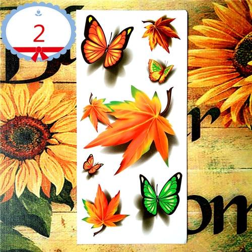 Nu-TATY Amazing Butterfly 3d Temporary Tattoo Body Art Flash Tattoo Stickers 19*9cm Waterproof Tatoo Home Decor Wall Sticker