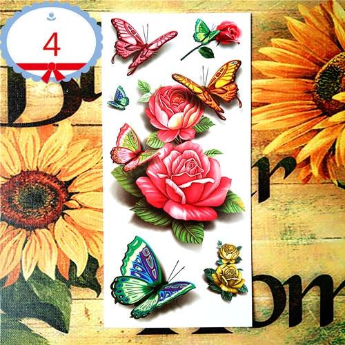 Nu-TATY Amazing Butterfly 3d Temporary Tattoo Body Art Flash Tattoo Stickers 19*9cm Waterproof Tatoo Home Decor Wall Sticker