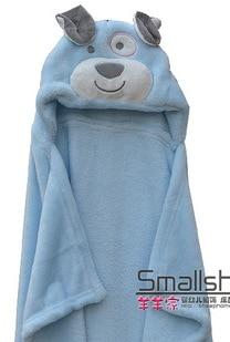 cute Animal shape baby hooded bathrobe bath towel baby fleece receiving blanket neonatal hold to be Children kids infant bathing