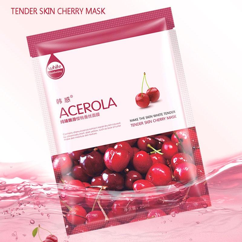 HanHuo Acerola GreenTea Cucumber Aloe Pearl Cubilose Mask For Face Mask Skin Care Facial Mask White Moisturizing Oil Control
