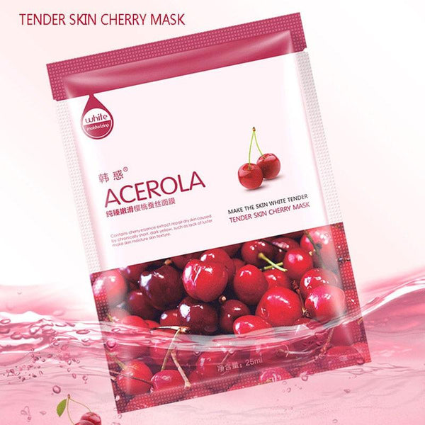HanHuo Acerola GreenTea Cucumber Aloe Pearl Cubilose Mask For Face Mask Skin Care Facial Mask White Moisturizing Oil Control