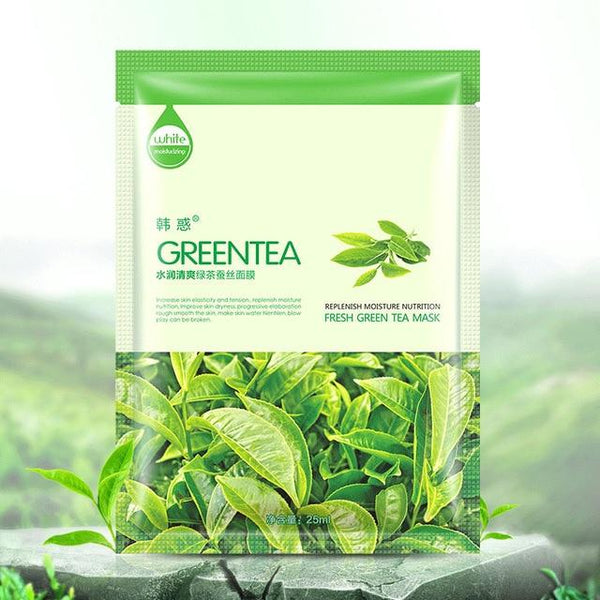 HanHuo Acerola GreenTea Cucumber Aloe Pearl Cubilose Mask For Face Mask Skin Care Facial Mask White Moisturizing Oil Control