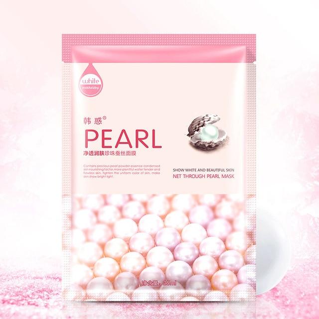 HanHuo Acerola GreenTea Cucumber Aloe Pearl Cubilose Mask For Face Mask Skin Care Facial Mask White Moisturizing Oil Control