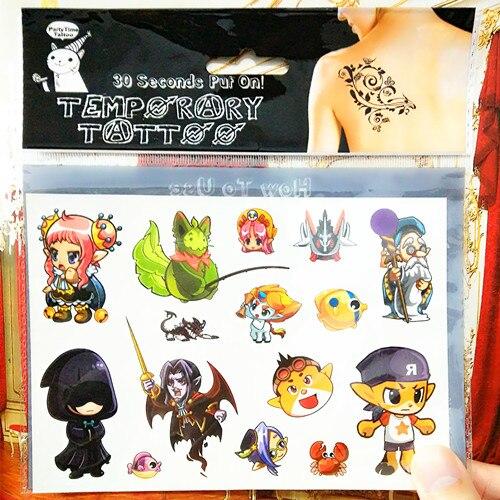 SHNAPIGN Pokemon Go Child Temporary Body Art Flash Tattoo Sticker 10*17cm Waterproof Henna Fake Tato Car Styling Sticker