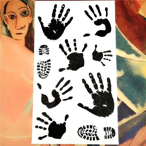 Nu-TATY Nu Era Matrix Barcode Temporary Tattoo Body Art Flash Tattoo Sticker 17*10cm Waterproof Henna Tatoo Selfie Wall Sticker