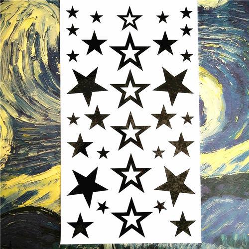 Nu-TATY Nu Era Matrix Barcode Temporary Tattoo Body Art Flash Tattoo Sticker 17*10cm Waterproof Henna Tatoo Selfie Wall Sticker