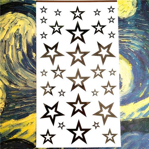 Nu-TATY Nu Era Matrix Barcode Temporary Tattoo Body Art Flash Tattoo Sticker 17*10cm Waterproof Henna Tatoo Selfie Wall Sticker