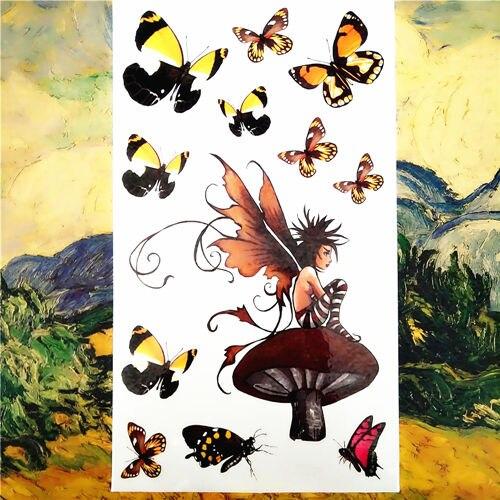 Nu-TATY Nu Era Matrix Barcode Temporary Tattoo Body Art Flash Tattoo Sticker 17*10cm Waterproof Henna Tatoo Selfie Wall Sticker