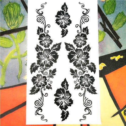 Nu-TATY Nu Era Matrix Barcode Temporary Tattoo Body Art Flash Tattoo Sticker 17*10cm Waterproof Henna Tatoo Selfie Wall Sticker
