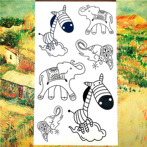 Nu-TATY Nu Era Matrix Barcode Temporary Tattoo Body Art Flash Tattoo Sticker 17*10cm Waterproof Henna Tatoo Selfie Wall Sticker