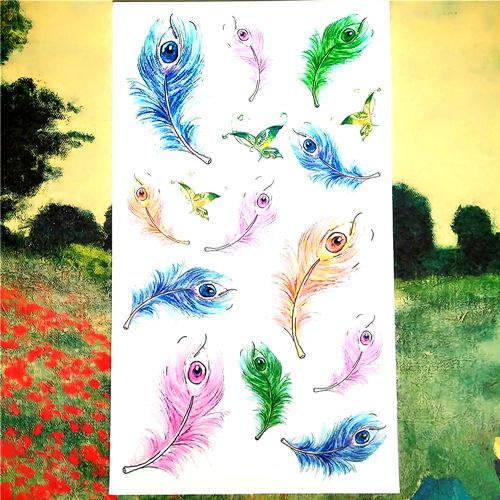Nu-TATY Nu Era Matrix Barcode Temporary Tattoo Body Art Flash Tattoo Sticker 17*10cm Waterproof Henna Tatoo Selfie Wall Sticker
