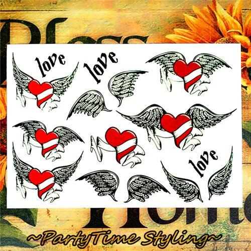 Nu-TATY Sexy Red Lips Temporary Tattoo Body Art Flash Tattoo Stickers 17*10cm Waterproof Fake Tatoo Car Styling Wall Sticker