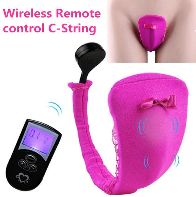 Baile Wireless Remote Control Vibrating Panties Vibrator C String Invisible Erotic Woman Underwear 10 Speed Sex Products ST363
