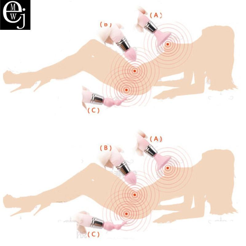 EJMW 3 In 1 Function Magic Wand Massager Super Power Bullet Vibrator Nipple Stimulator Sex Products Sex Toys For Women ELDJ145