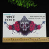 1sheet Chest Flash Tattoo 23models large flower shoulder arm Sternum tattoos henna body/back paint Under breast skull Black Fire