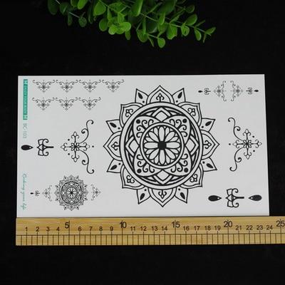 1sheet Chest Flash Tattoo 23models large flower shoulder arm Sternum tattoos henna body/back paint Under breast skull Black Fire