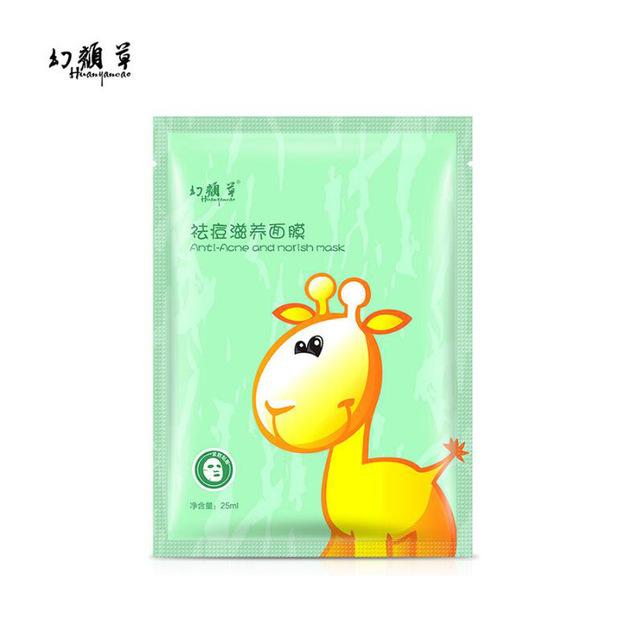 New Arrival Lovely Brighten Face Facial Mask with Animal Picture Fresh Anti-Acne Face Mask Moisturizing Oil Control Hydrating