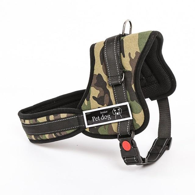 TAILUP Luxury Collar For Large Dogs Reflective Police K9 Soft Harness Vest Pet Shop Dog Accessories S-2XL