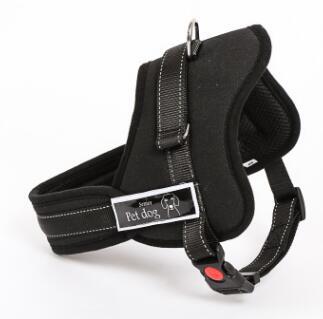 TAILUP Luxury Collar For Large Dogs Reflective Police K9 Soft Harness Vest Pet Shop Dog Accessories S-2XL