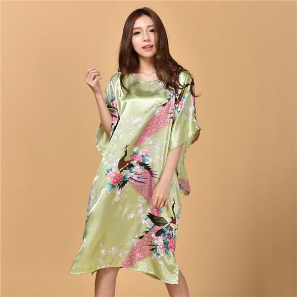 Plus Size Black Women's Summer Lounge Robe Lady New Sexy Home Dress Rayon Nightgown Large Loose Sleepwear Bathrobe Gown S002-B