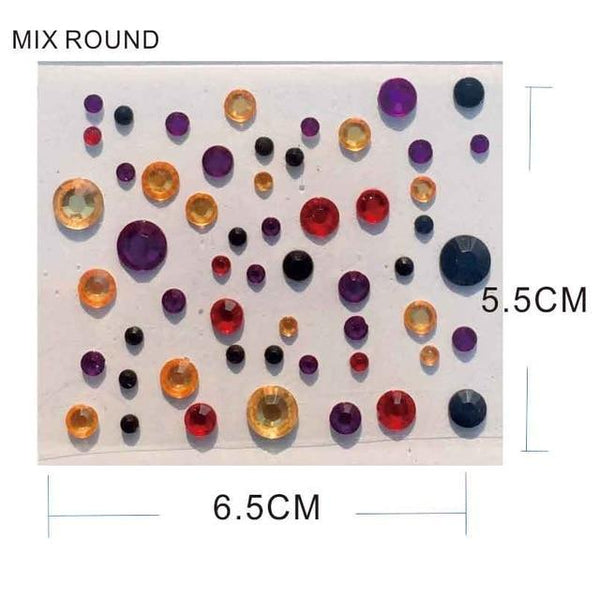 FG01 make up Face gems sticker gift ideas for Dance Punk and having Face Rocks Fun