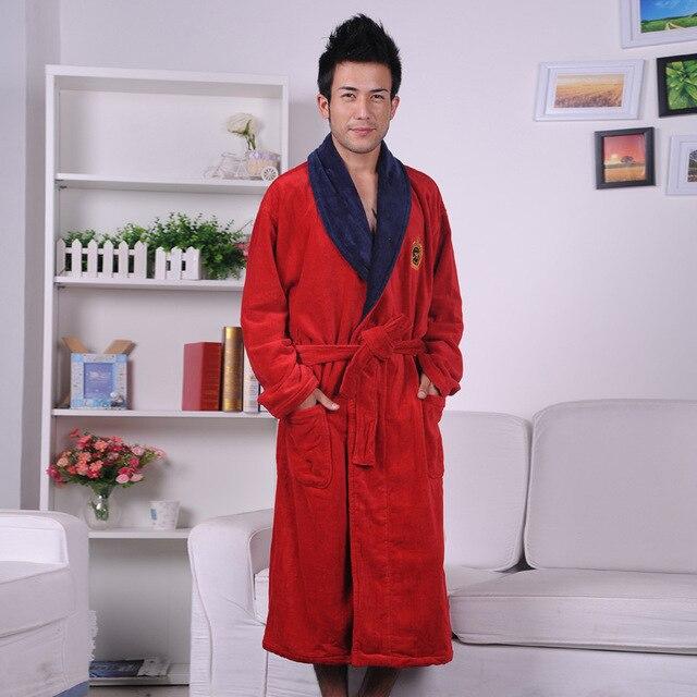 Top Quality robe men Plus size XXXL bathrobe Men terry bathrobes 100% cotton thickening toweled men bathrobe