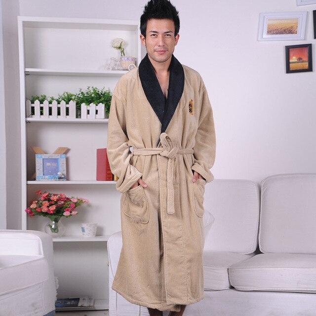 Top Quality robe men Plus size XXXL bathrobe Men terry bathrobes 100% cotton thickening toweled men bathrobe