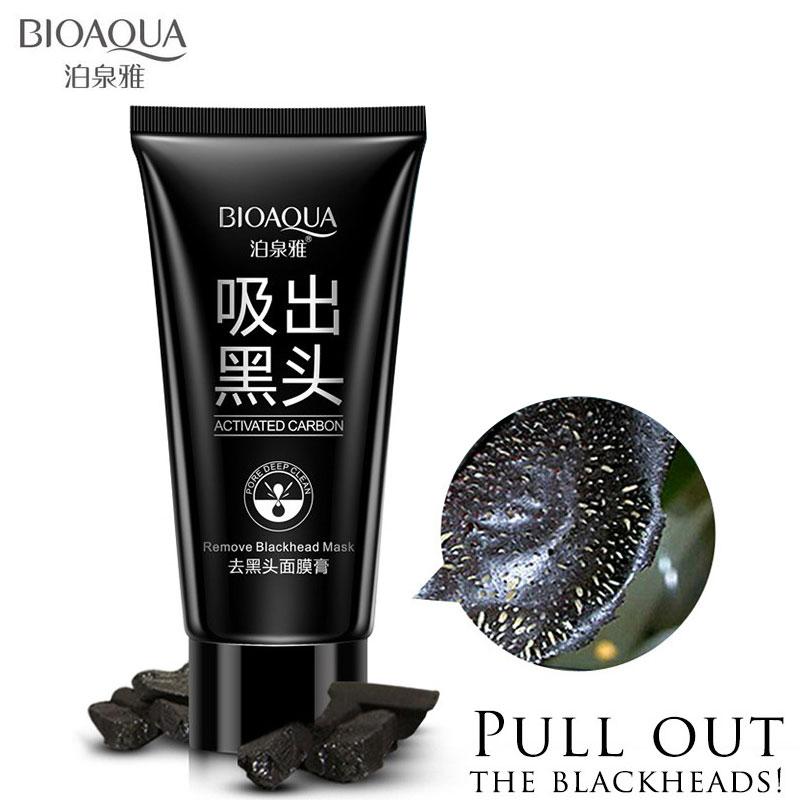 Blackhead Remover Mask [Removes Blackheads] BIOAQUA Purifying Quality Black Peel off Charcoal Mask 60g Best Mud Facial Mask