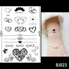 1PC Fashion Flash Waterproof  Tattoo Women Black Ink Henna Jewel Sexy Lace BJ019 Flower Pendant Wed Henna Temporary Tattoo Stick