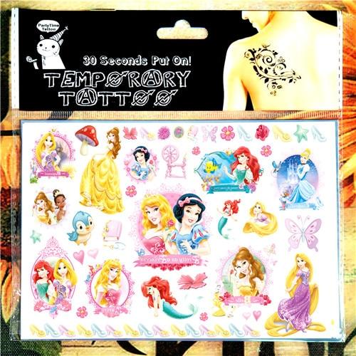 SHNAPIGN Cinderella Snow White Mermaid Child Temporary Flash Tattoo Body Art Sticker 17*10cm Tatoo painless Henna selfie