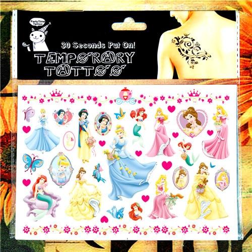 SHNAPIGN Cinderella Snow White Mermaid Child Temporary Flash Tattoo Body Art Sticker 17*10cm Tatoo painless Henna selfie