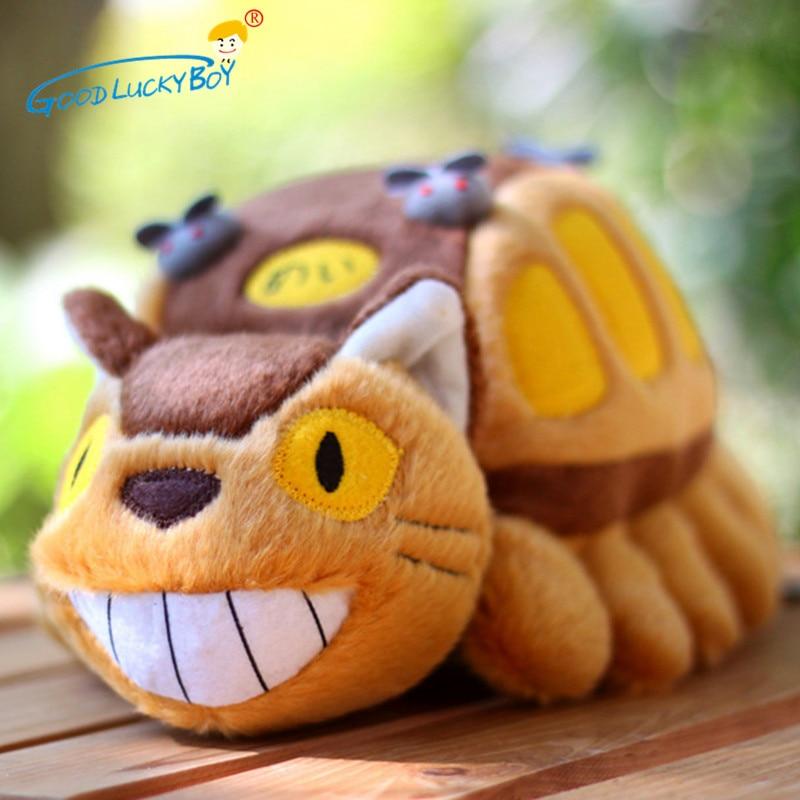30cm Cute Cartoon Animation Bus Totoro Doll Soft Plush Animal Toys Stuffed Totoro Kawaii Gift Toys For Children