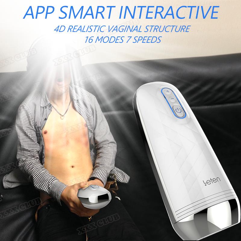 Leten Z9 Intelligent APP Interactive Vibrating Vagina Pussy, Electric Male Automatic male Masturbator, Sex Toys for Men