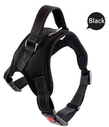 R5 Big Size Adjustable Pet Harness Collar Leopard Professional OutDoor Dog Hand Strap for Large Dogs Pitbulls Labrador harness
