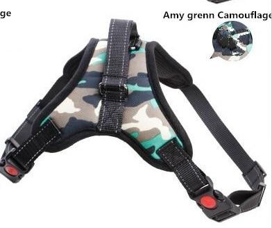 R5 Big Size Adjustable Pet Harness Collar Leopard Professional OutDoor Dog Hand Strap for Large Dogs Pitbulls Labrador harness