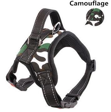 R5 Big Size Adjustable Pet Harness Collar Leopard Professional OutDoor Dog Hand Strap for Large Dogs Pitbulls Labrador harness