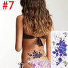 1Pc 3D Lifelike Rose Flower Sex Waterproof Temporary Tattoos Women Flash Tattoo Arm Shoulder Big Flowers Stickers