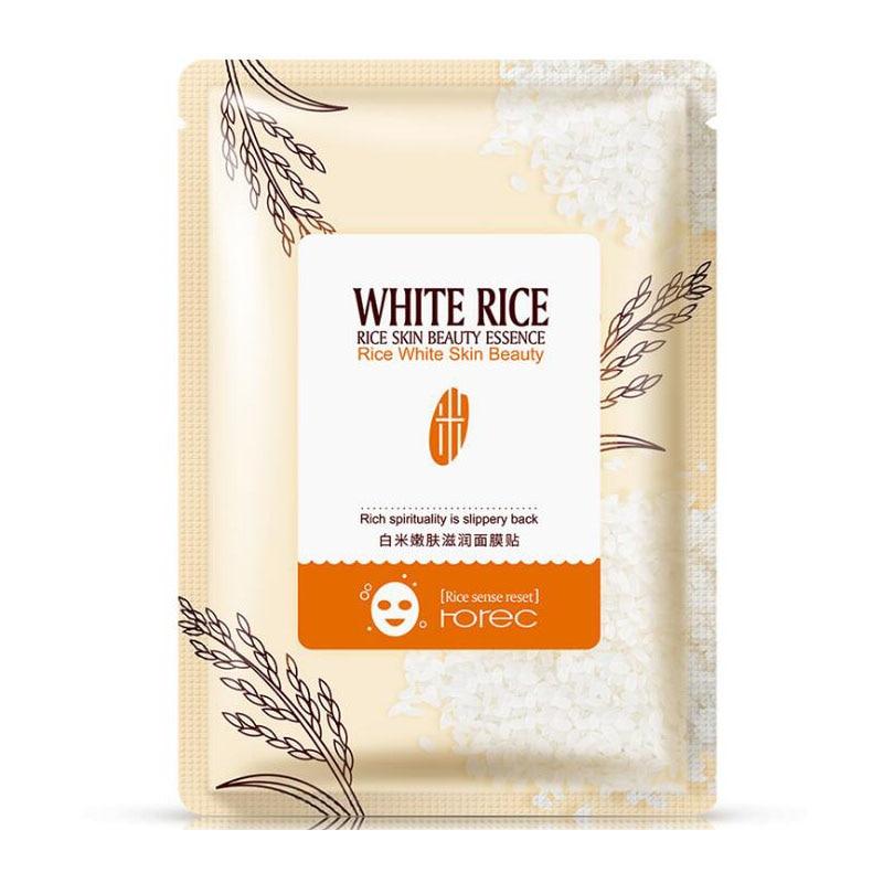Hanchan Rice Skin Beauty Essence Facial Mask Whitening Nourishing Moisturizing Face Mask Oil Control Brighten Mask Skin Care