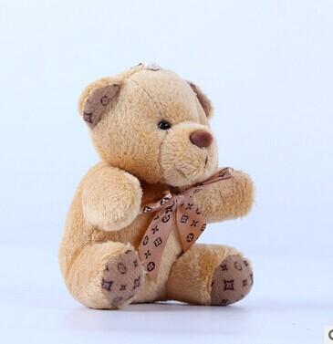 10cm a tie plush toy teddy bear doll pendant keychain toy gifts