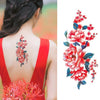 2017 Waterproof temporary tattoos stickers sexy romantic dark rose flowers henna fake body art flash tattoo sleeve