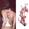 2017 Waterproof temporary tattoos stickers sexy romantic dark rose flowers henna fake body art flash tattoo sleeve