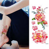 2017 Waterproof temporary tattoos stickers sexy romantic dark rose flowers henna fake body art flash tattoo sleeve