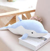 50cm Soft Dolphin Plush Toys Dolls Stuffed Down Cotton Animal Pillow Kawaii Office Nap Pillow Kids Toy Christmas Gift for Girls